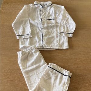 Charming White Kids Pajama Set